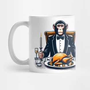 Happy Thanksgiving Monkey Mug